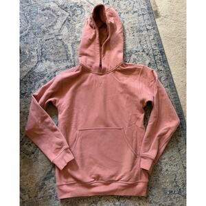 LULULEMON All Yours Pullover Hoodie Fleece Pink Pastel Size 4 EUC